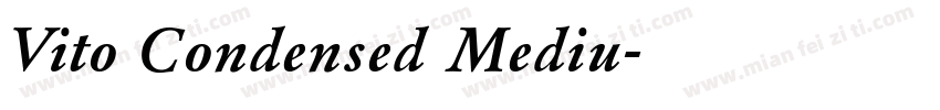Vito Condensed Mediu字体转换